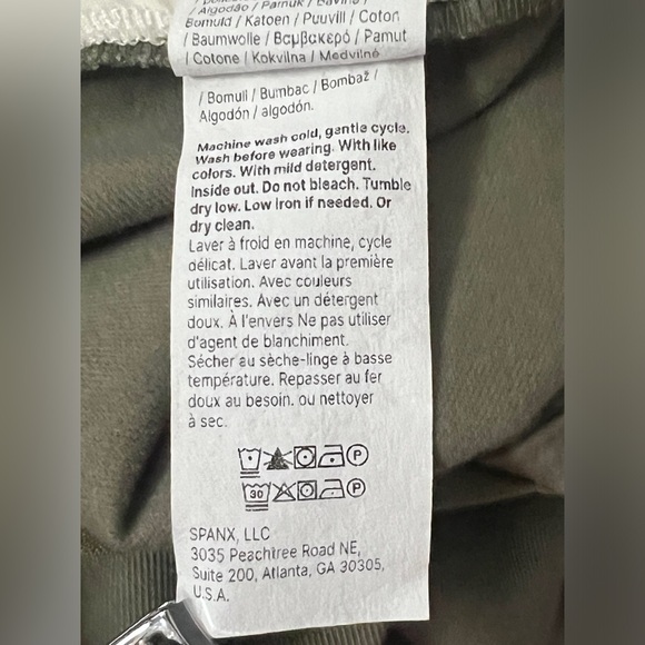 SPANX Super Smooth Stretch Twill Cropped Wide Leg Pants Size 2X Green - Picture 9 of 9